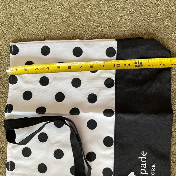 KATE SPADE LARGE CANVAS/NYLON TOTE WHITE BLACK DOT NEW in plastic - Picture 6 of 10